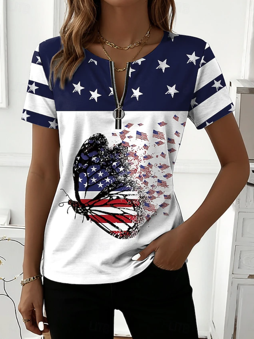 Others Loose Independence Day Vintage T-Shirt