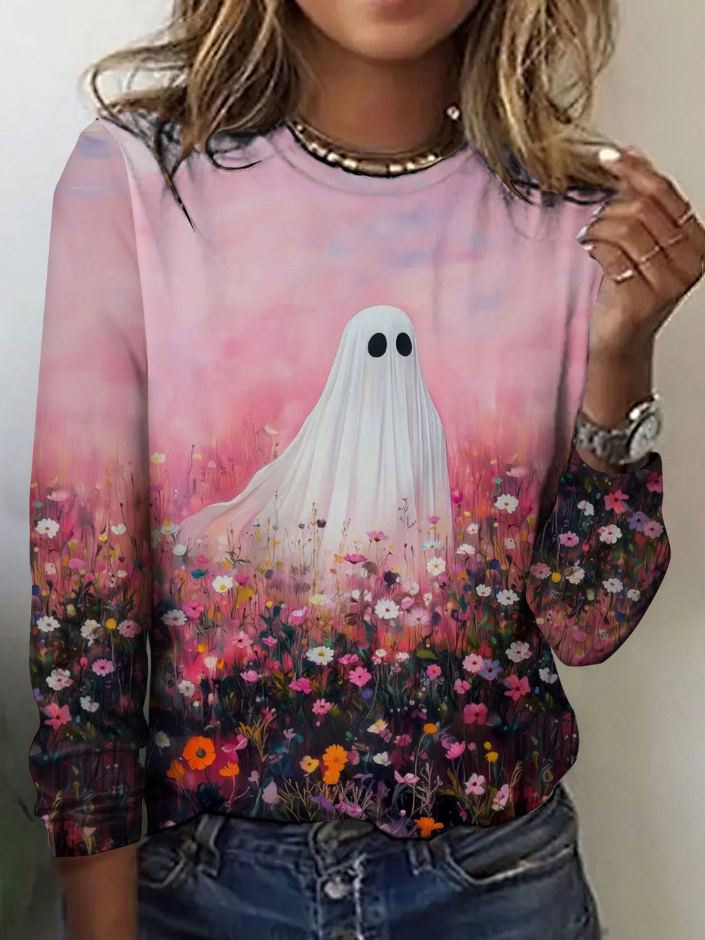 Halloween Crew Neck Vintage T-Shirt