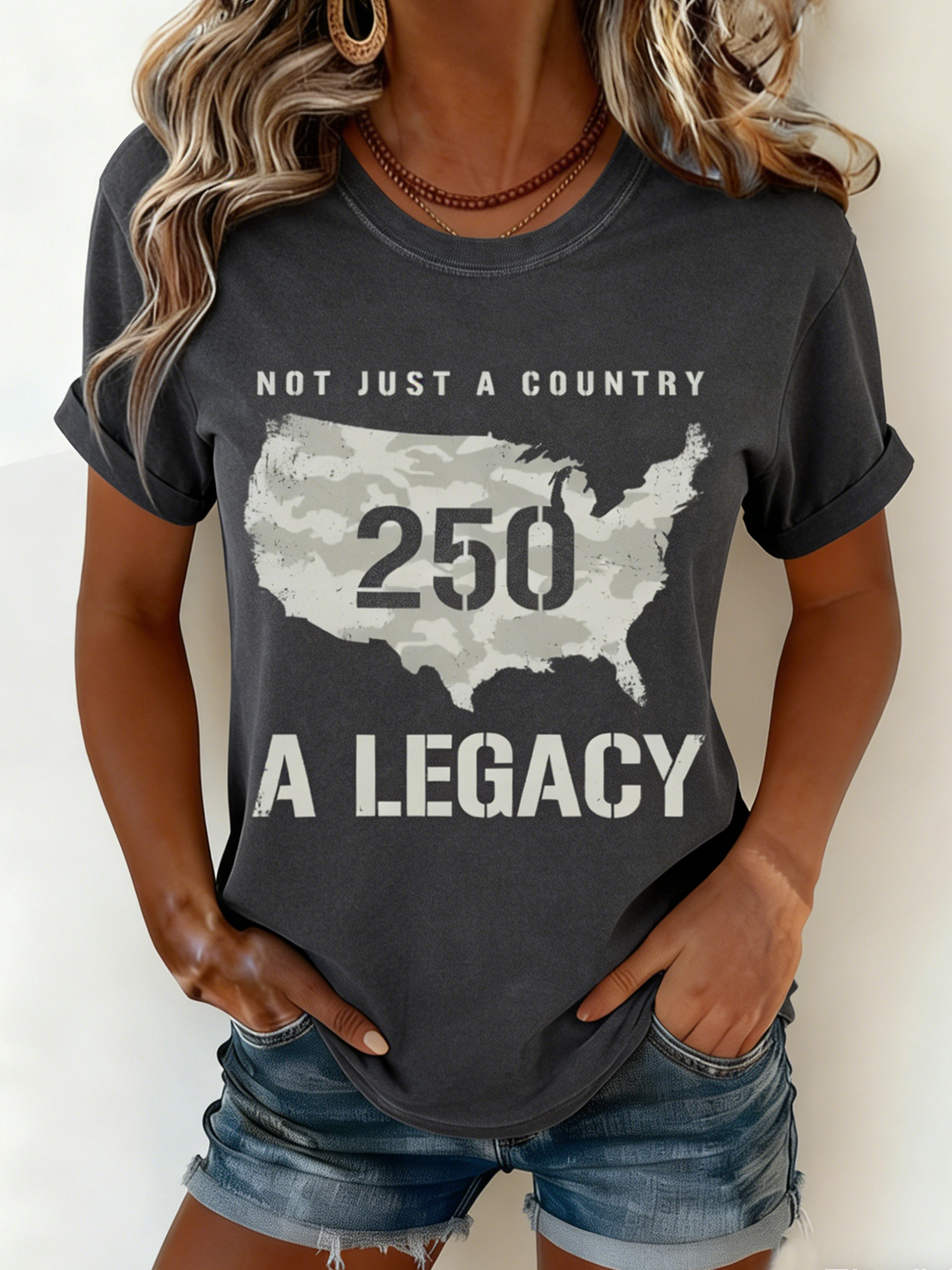 Casual Loose Text Letters T-Shirt