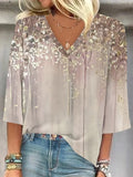 Elegant Regular Fit Gradient Pattern T-Shirt