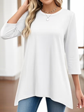 Regular Fit Cotton Casual Plain T-Shirt