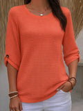 Plain Elegant Loose Others T-Shirt