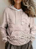 Casual Loose Gradient Pattern Hoodie
