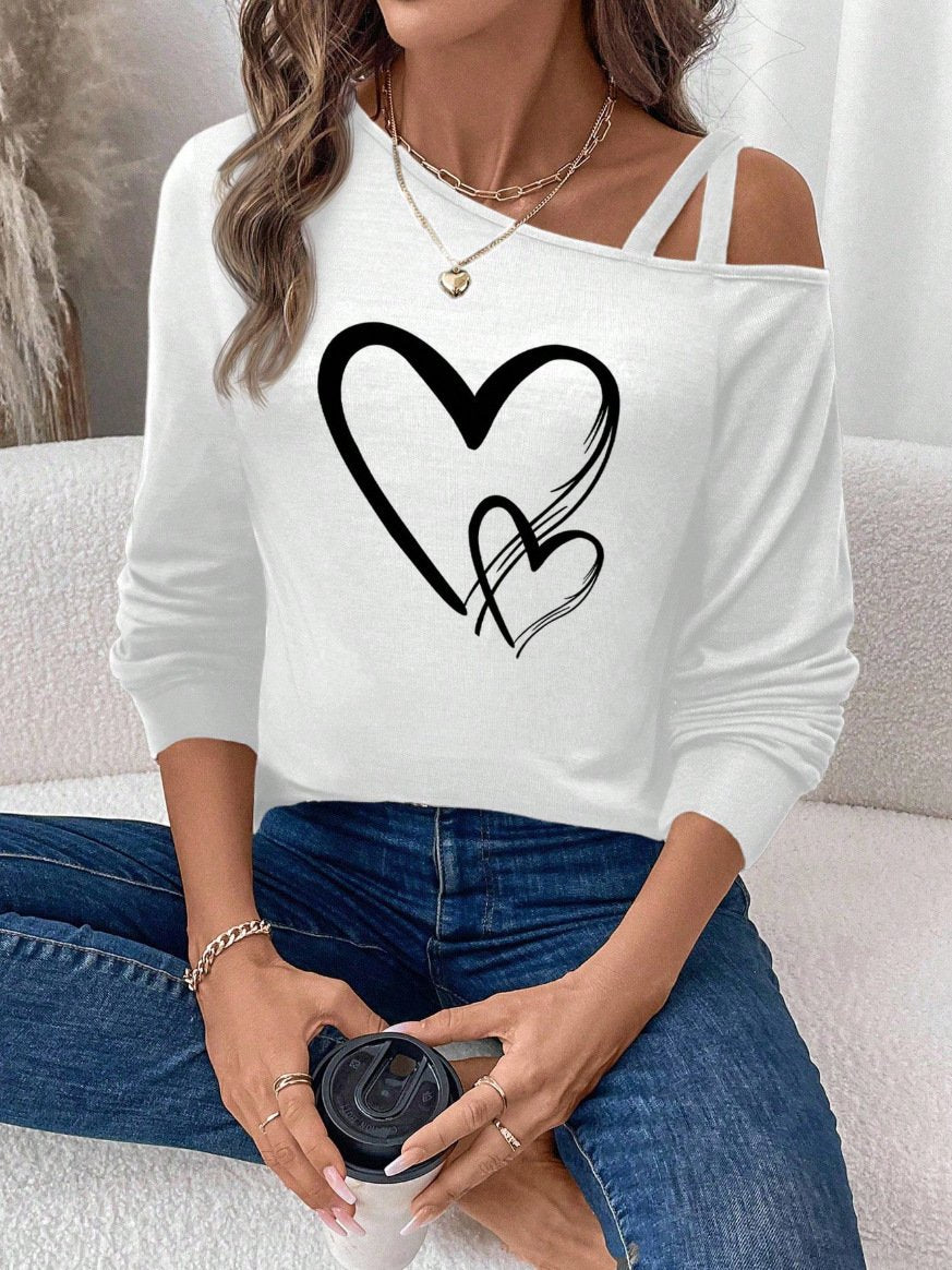 Regular Fit Geometric Casual T-Shirt