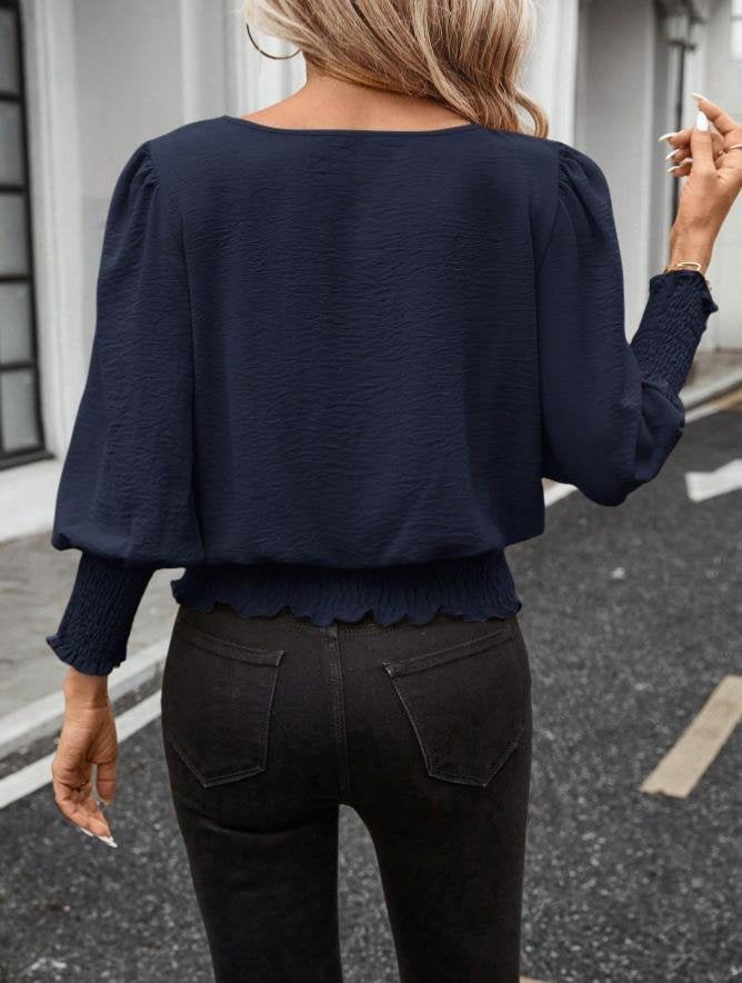 Loose Crew Neck Plain Elegant Cardigan