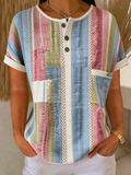 Casual Geometric Loose Others T-Shirt