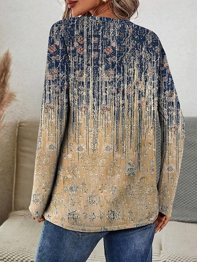 Regular Fit Casual Floral T-Shirt