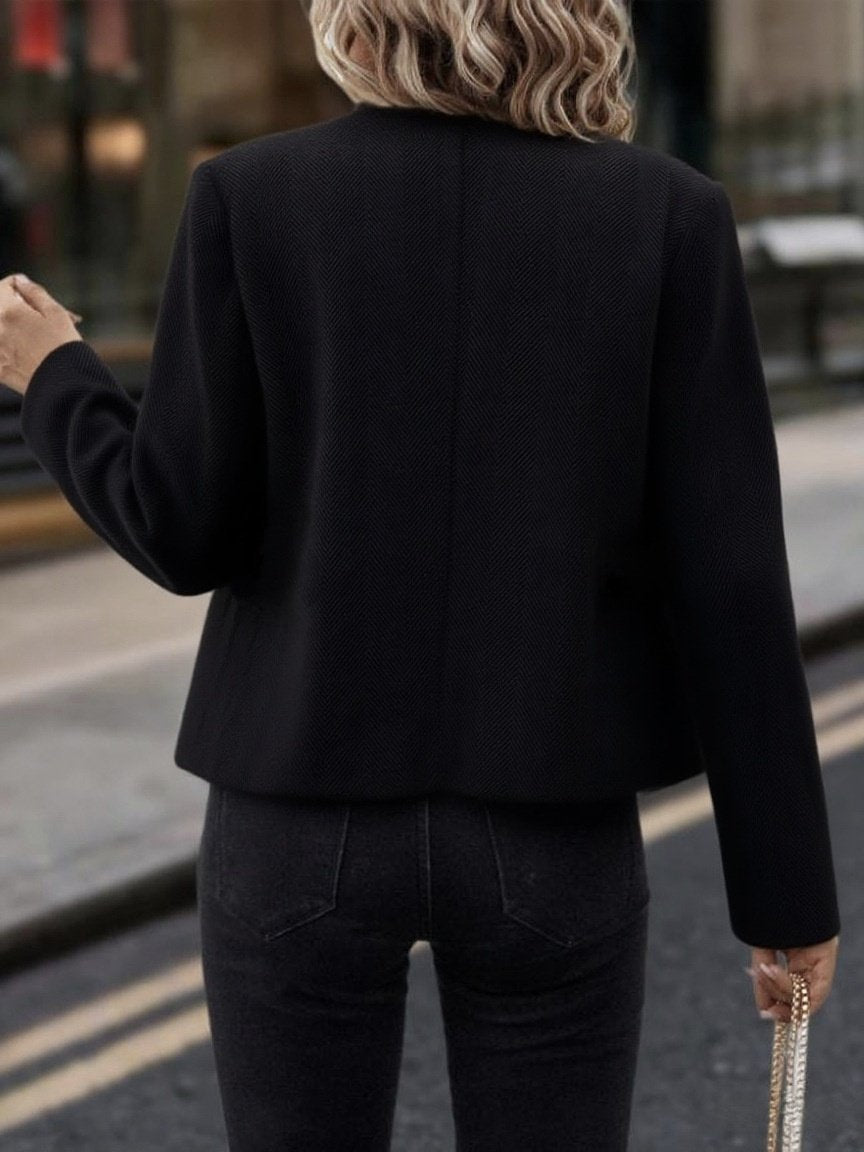 Lapel Collar Regular Fit Lady Romance Jacket