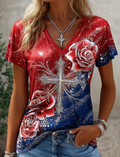 Independence Day Loose Casual T-Shirt