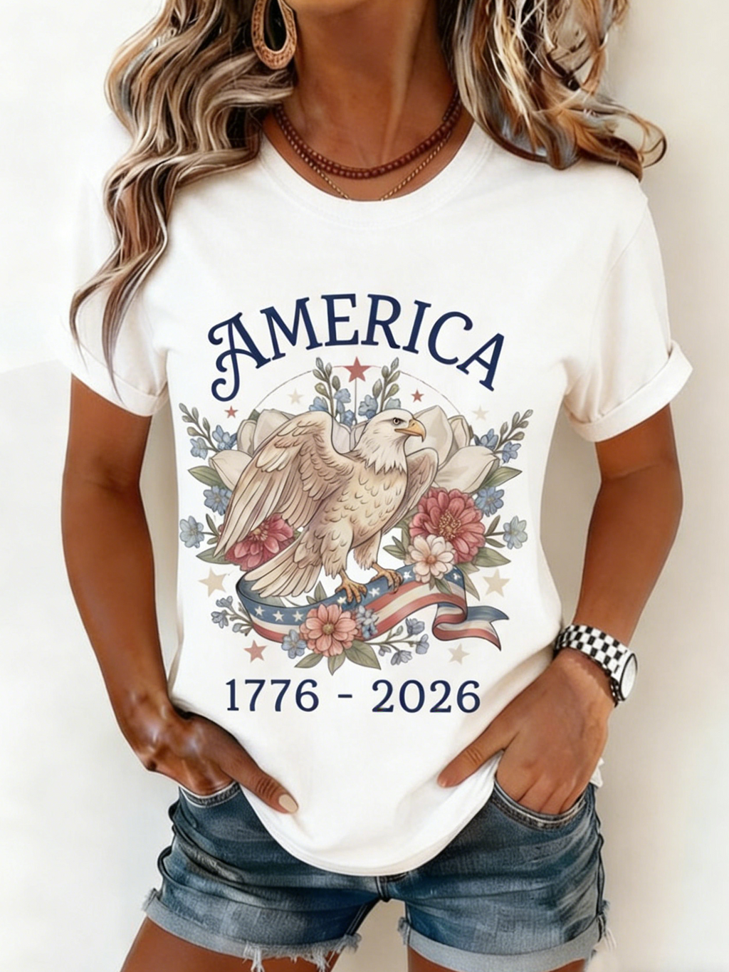 250th anniversary Casual Crew Neck T-Shirt