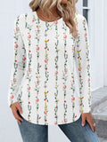 Cotton Color Block Casual Crew Neck T-Shirt