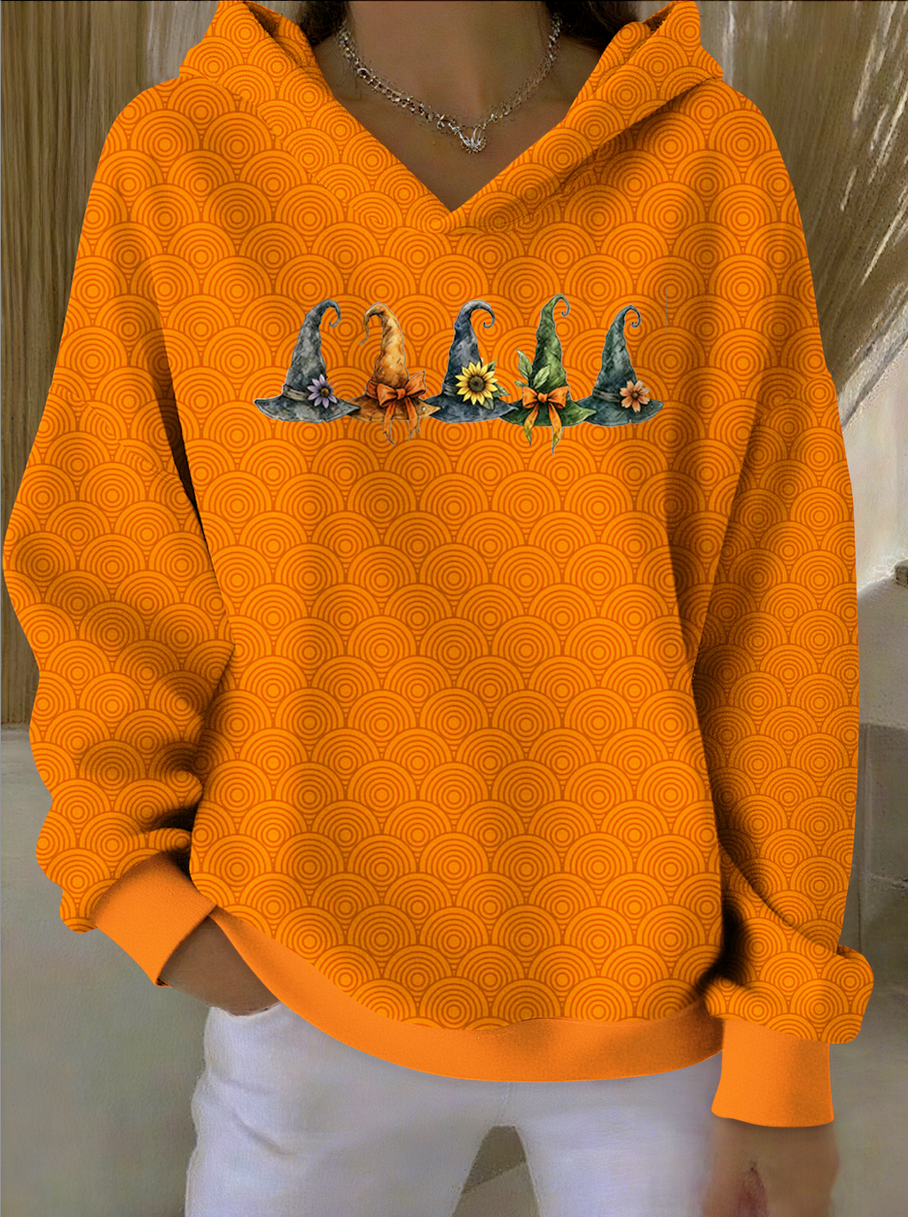 Hoodie Casual Halloween Cotton Hoodie