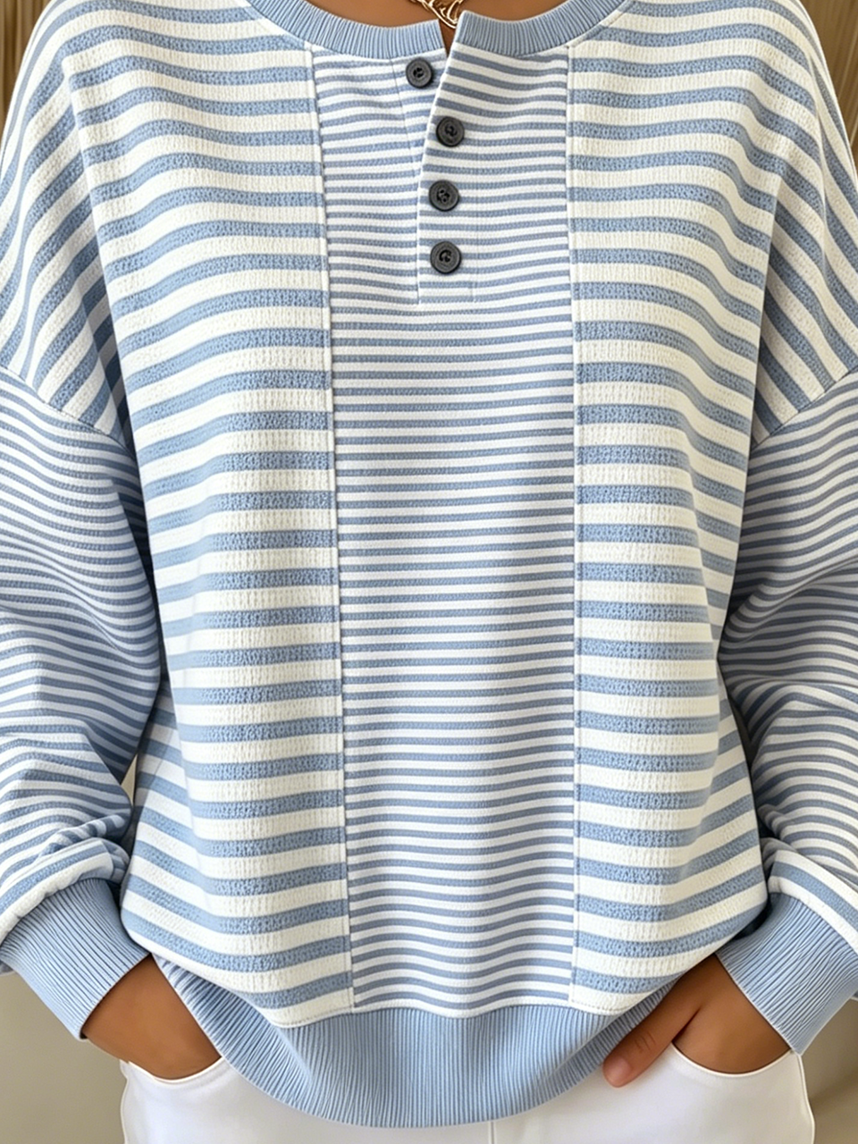 Casual Others Striped Sweatshirt