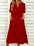 Elegant Others Cotton Loose Dress With No