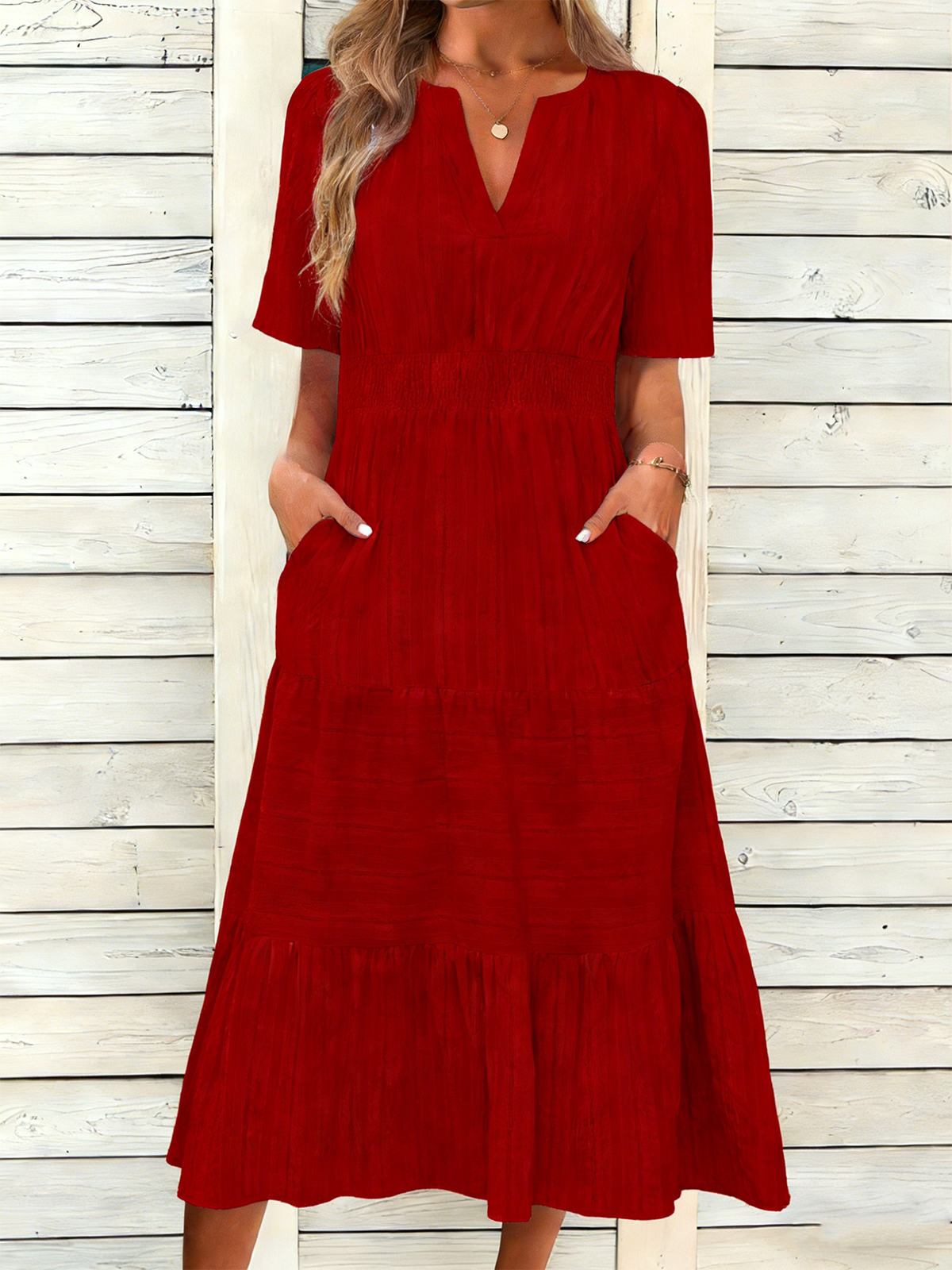 Elegant Others Cotton Loose Dress With No