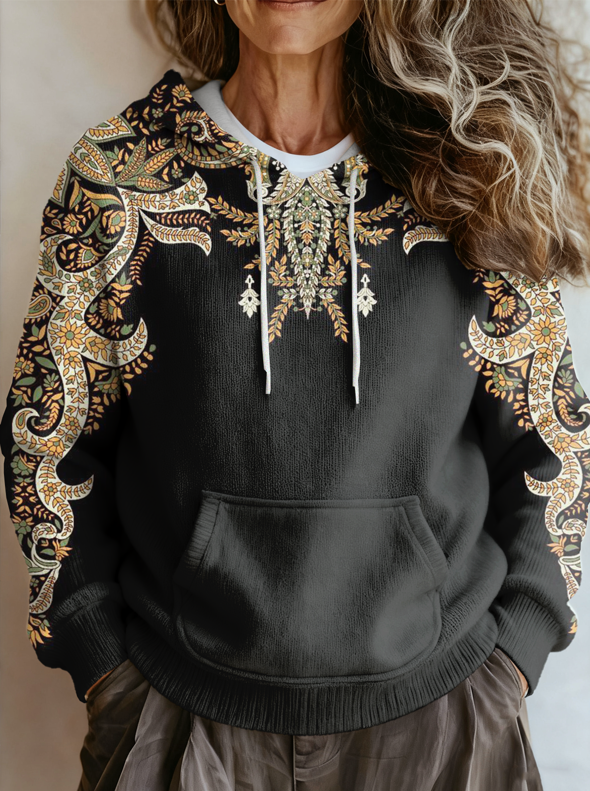 Hoodie Ethnic Casual Sweater