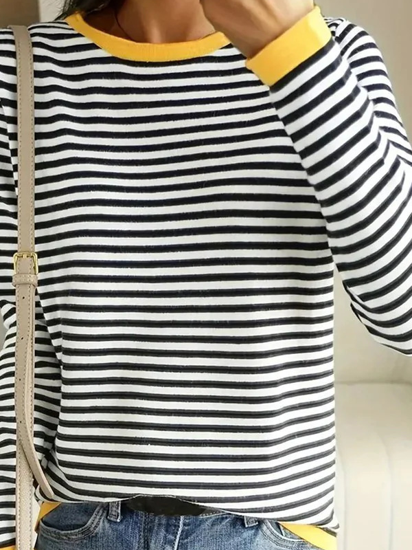 Jersey Crew Neck Casual T-Shirt