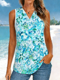 V Neck Casual Cotton Tank Top