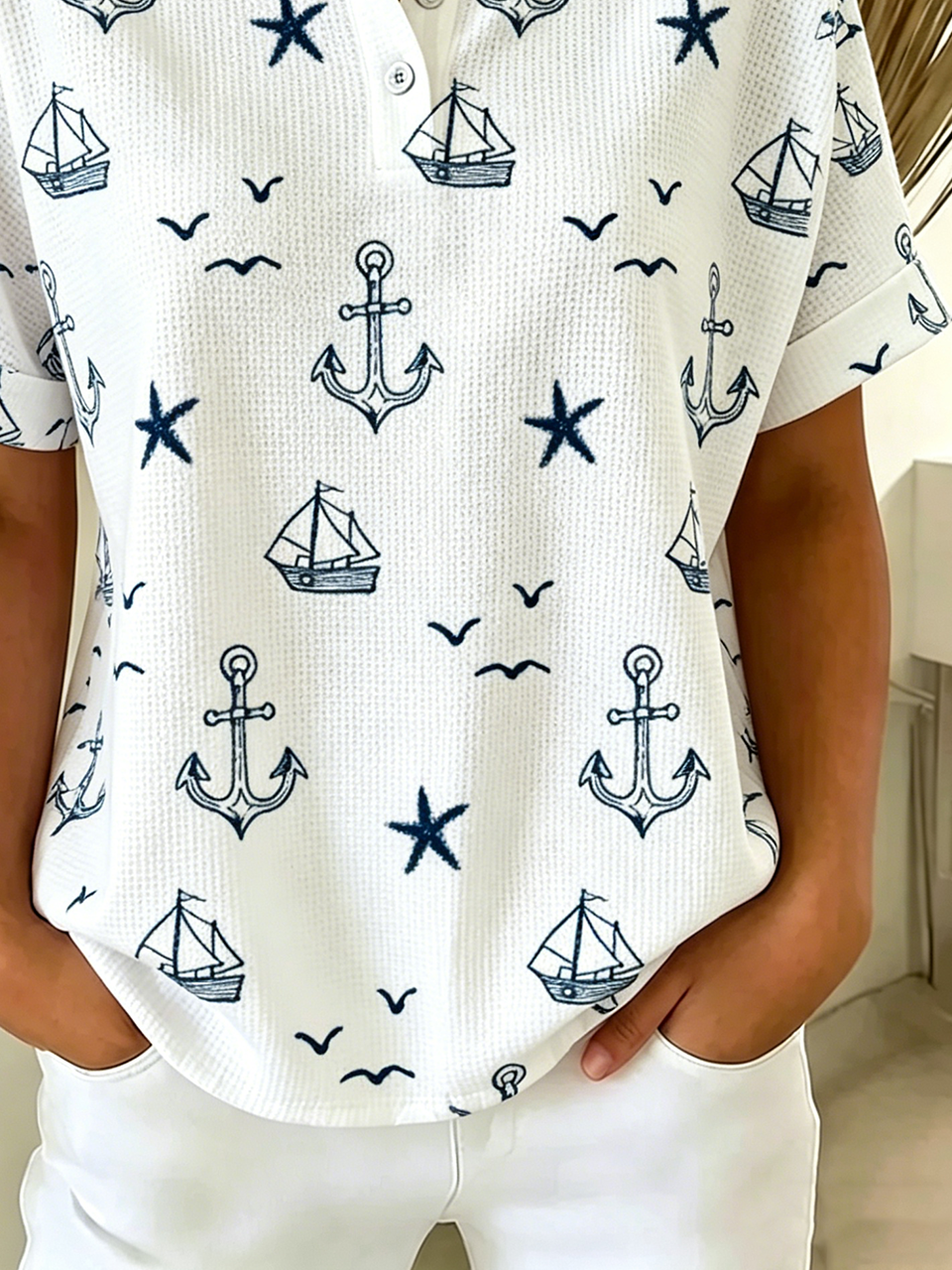 Anchor Polo Collar Vintage T-Shirt