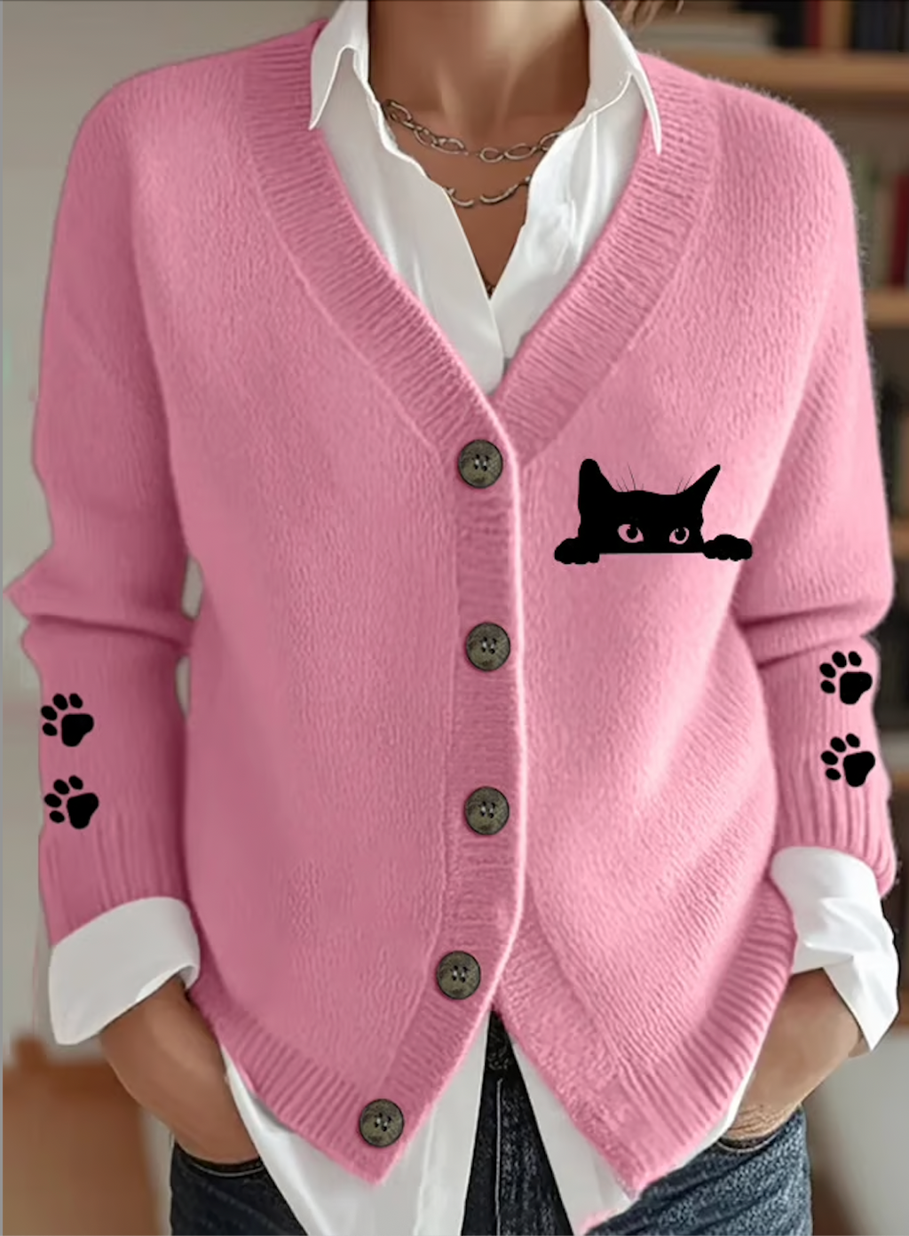 V Neck Regular Fit Cardigan