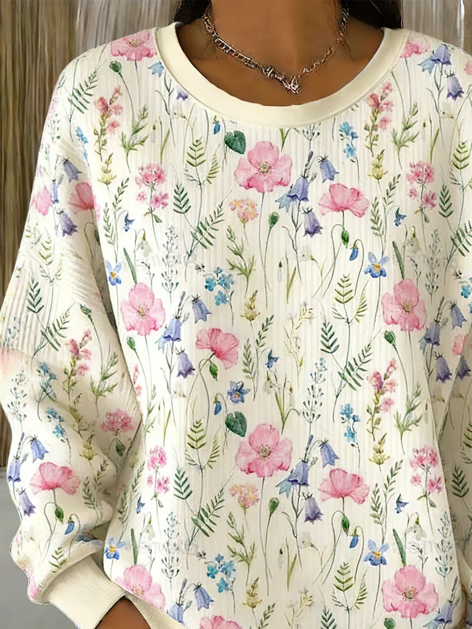 Casual Crew Neck Sweatshirt