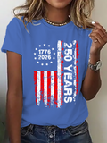 Women's 250 Years America Anniversary Independence Day, 1776 T-Shirt