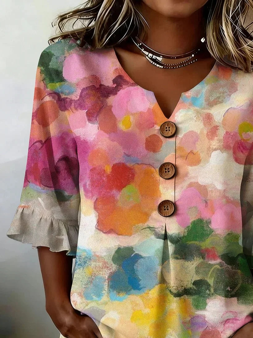 Loose Cotton And Linen Elegant Shirt