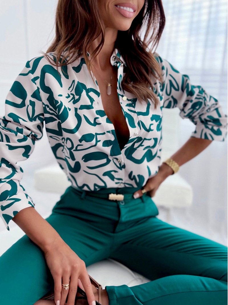 Women's Half Sleeve Shirt Summer Deep Blue Plain Split Joint Shirt Collar Daily Going Out Casual Top