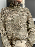 Vintage 3D Printing Loose Sweatshirt
