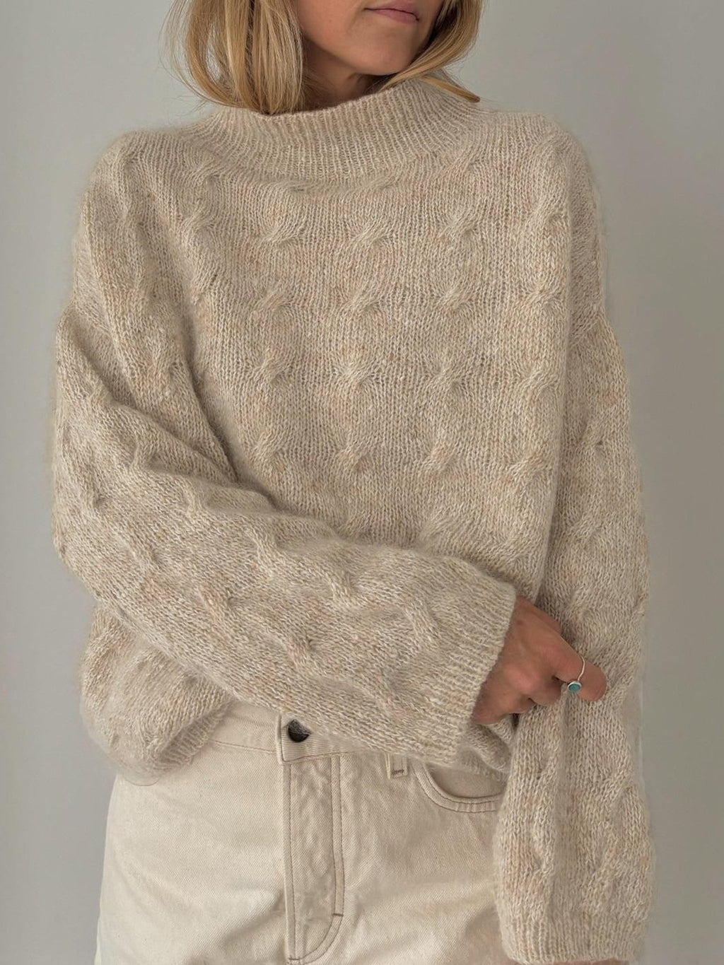 Plain Casual Crew Neck Sweater