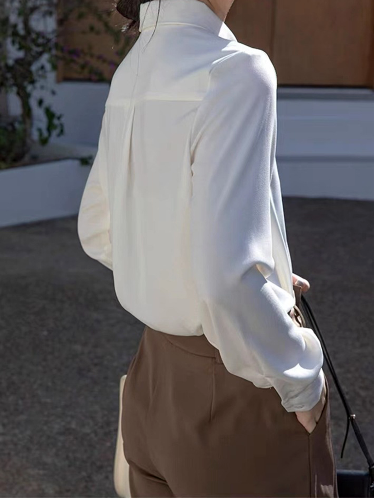 Shawl Collar Regular Fit Plain Elegant Shirt