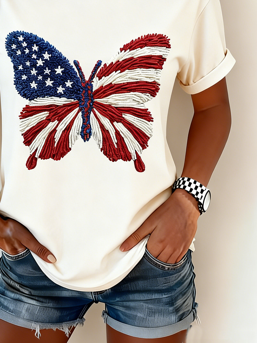 250th anniversary Independence Day Casual Crew Neck T-Shirt