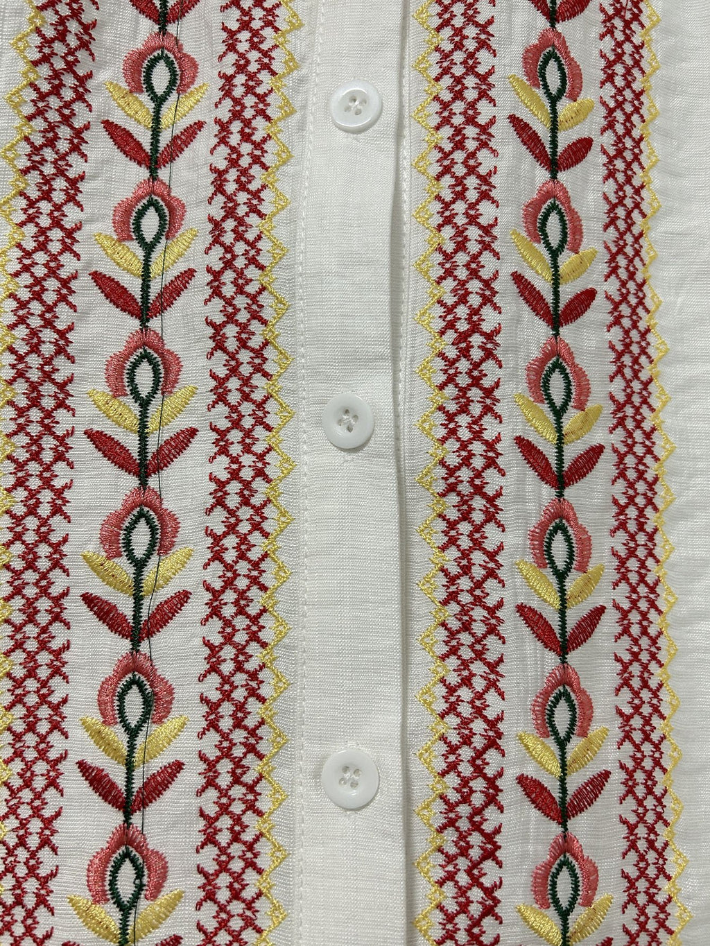 Boho Cotton Floral Loose Shirt