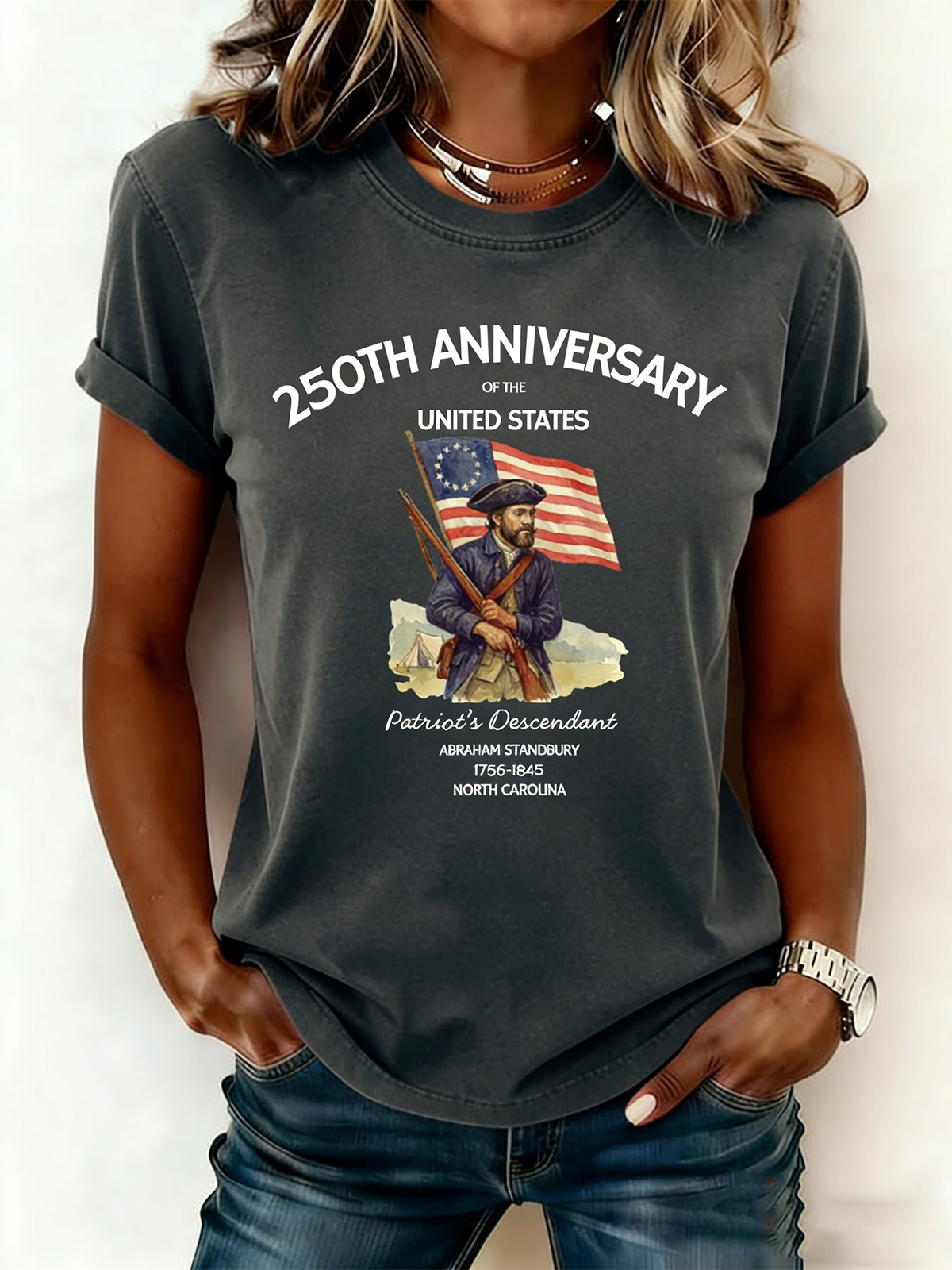 Vintage Independence Day Loose T-Shirt
