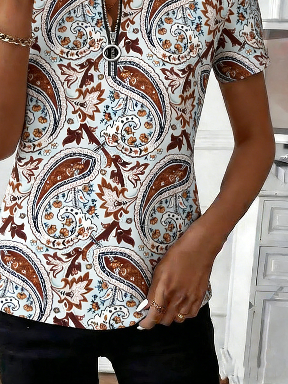 Cotton Elegant Others Loose T-Shirt