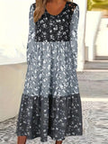 Crew Neck Lace Casual Regular Fit Dress With No