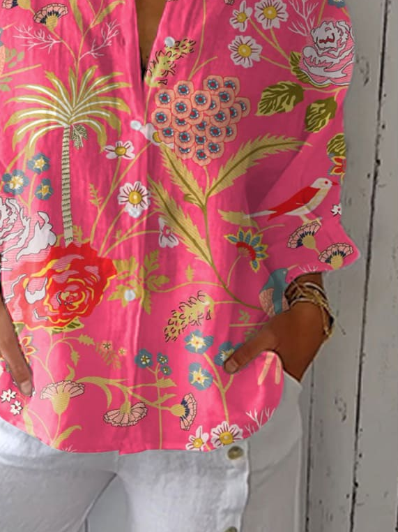 Loose Casual Shirt Collar Shirt