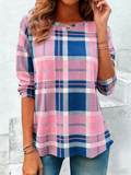 Loose Geometric Elegant Crew Neck T-Shirt