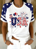 Regular Fit Cotton Elegant V Neck T-Shirt