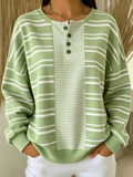 Striped Loose Others Casual Sweatshirt