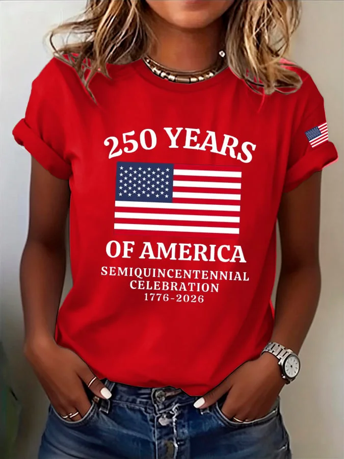 Women's Short Sleeve T-shirt Summer Red Text Letters Printing Jersey Crew Neck Daily Going Out Casual Top
