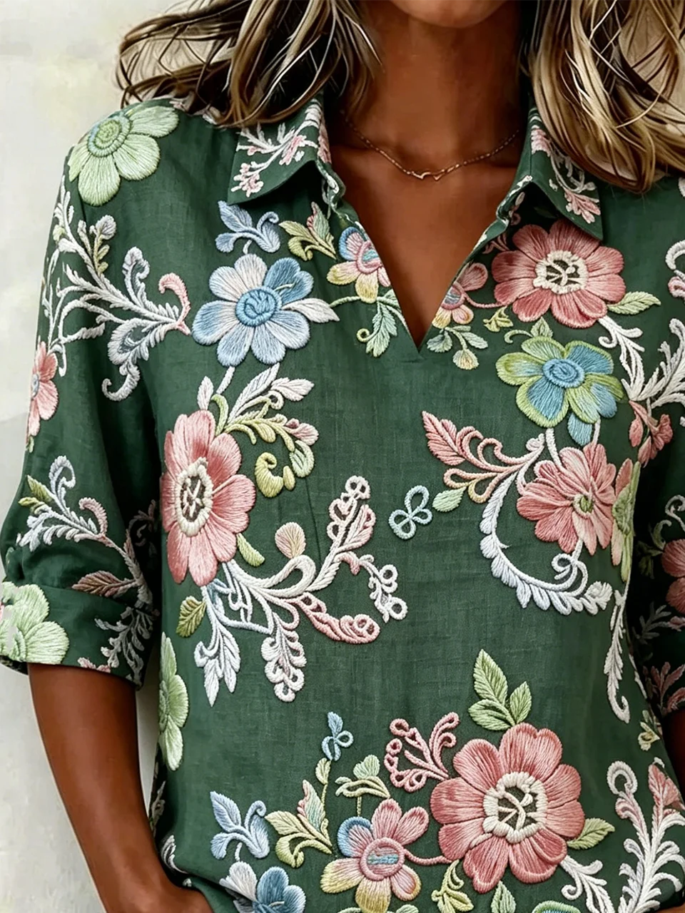 Shawl Collar Loose Vintage Shirt