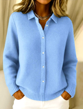 Women Casual Plain Daily Long Sleeve Cardigan