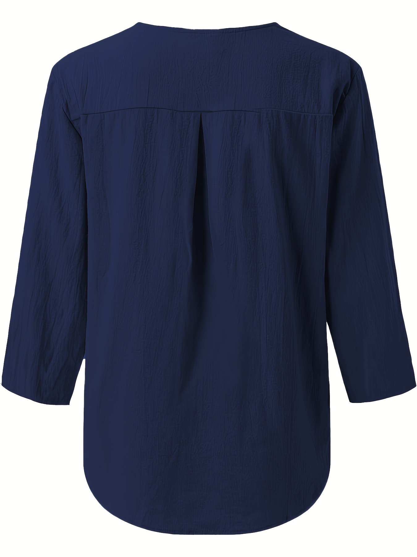 Stylish V Neck Buttons Going Out Casual Shirt
