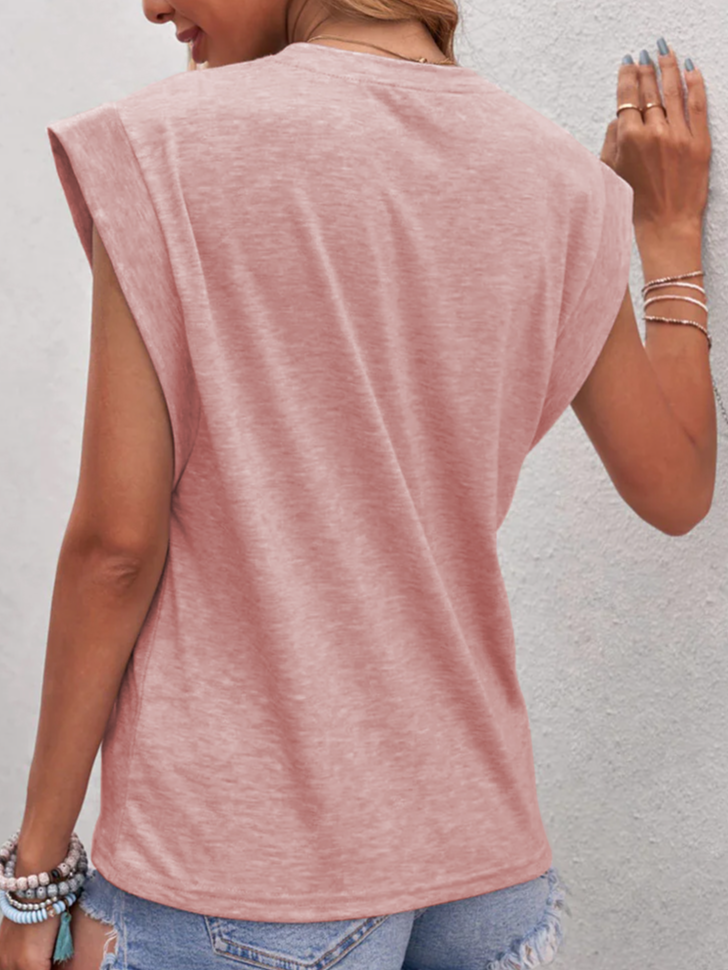 Plain Crew Neck Loose Casual T-Shirt