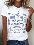 Retro American 250th Anniversary T-shirt, Vintage Independence Day T-shirt