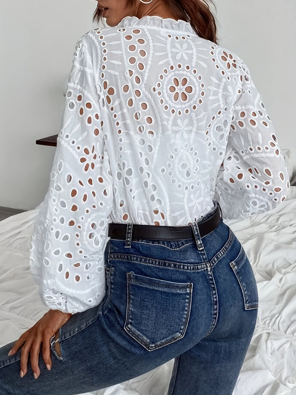Others Loose Cotton-Blend Elegant Shirt
