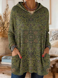 Floral Casual Printing Hoodie