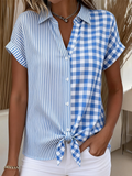 Plaid Elegant Others Loose Shirt