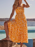 Others Elegant Geometric Loose Dress With No